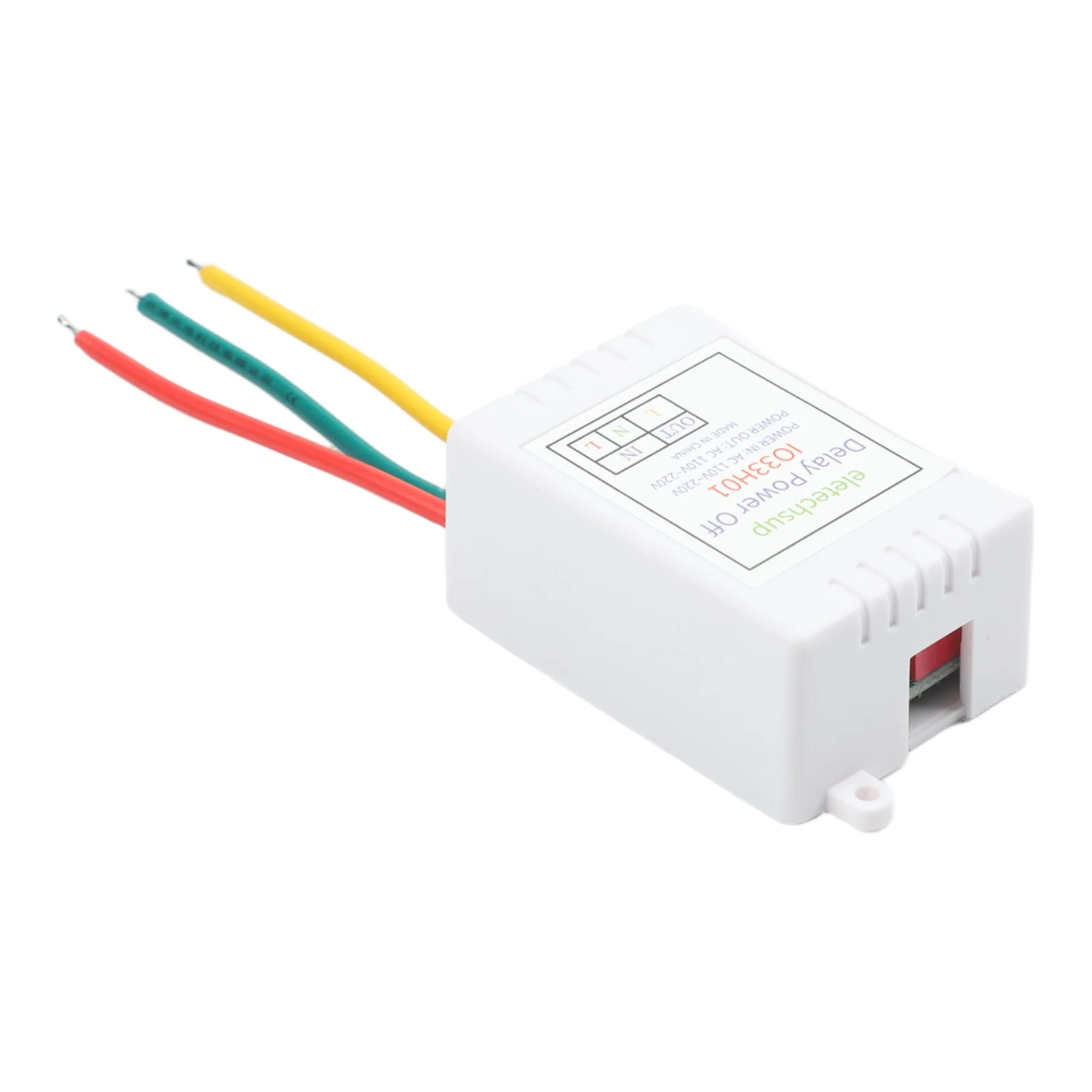 Delay Relay Switch AC110V 220V PowerON Controller with Adjustable Timer Max 180 Minutes for Automated Appliance Power Off