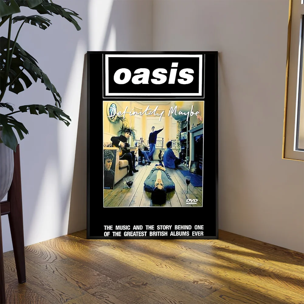 Band O-Oasis D-Definitely M-Maybe Poster Prints Wall Sticker Bedroom Living Home Room Office Decoration Painting Self Adhesive