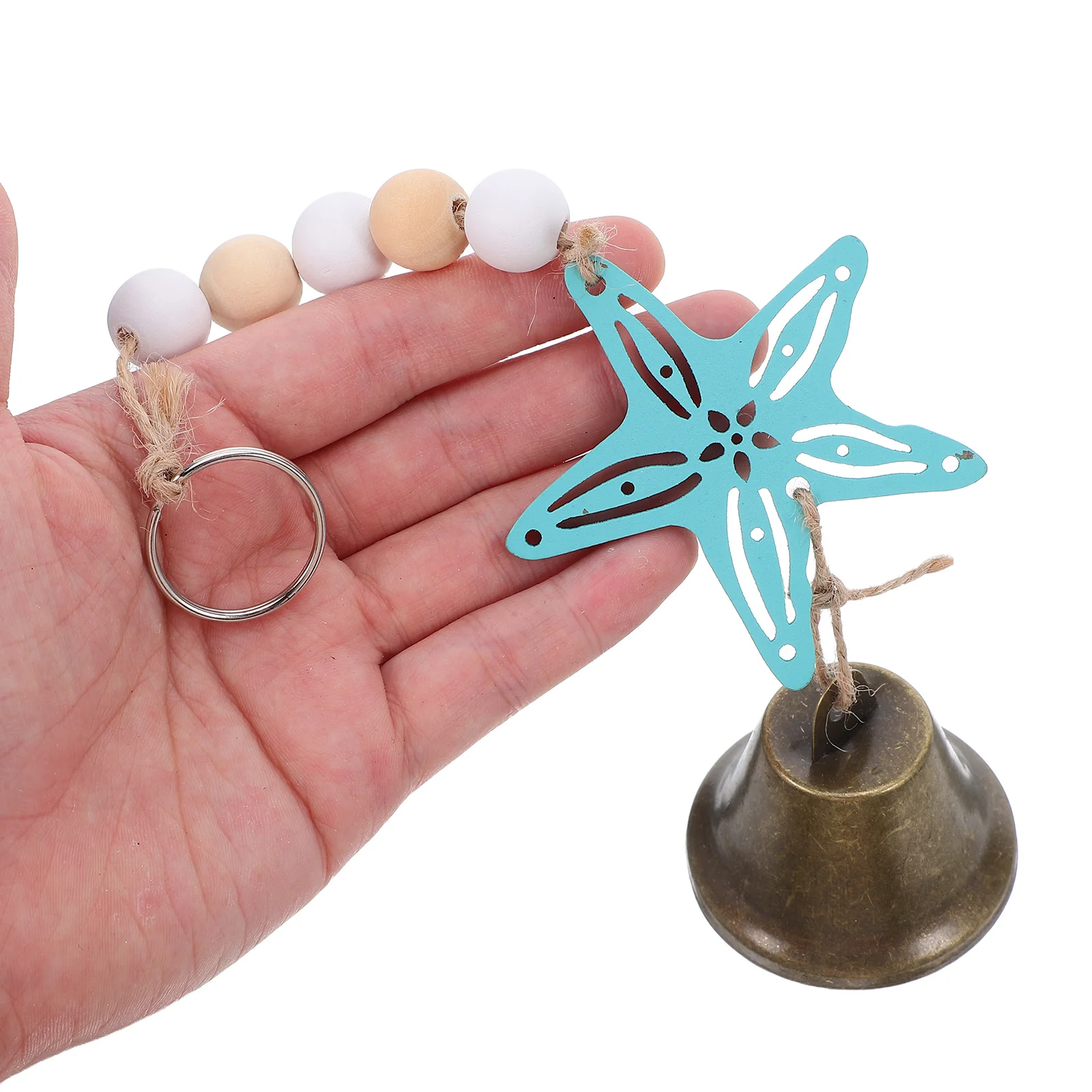 

2Pcs Beach Wind Chimes Wooden Seahorse Sea Star Mediterranean Style Seaside Wall Art Beach Decor Coastal Room Decoration