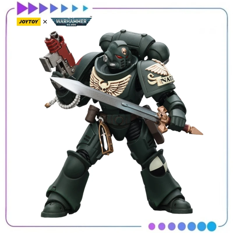 【متوفر】JOYTOY 1/18 مجسم شخصية Warhammer 40K Dark Angels Intercessors Brother Nadael مجموعة ألعاب مجسمة