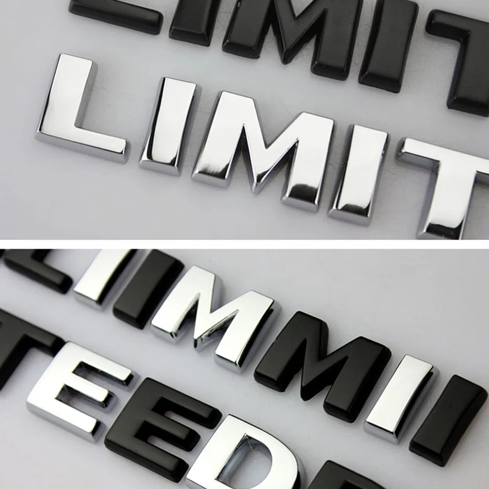 

1Pcs 3D Metal LIMITED Car Side Fender Rear Trunk Emblem Badge Sticker Decals car accessories for BMW KIA Audi A4 A5 A6 A7 A8