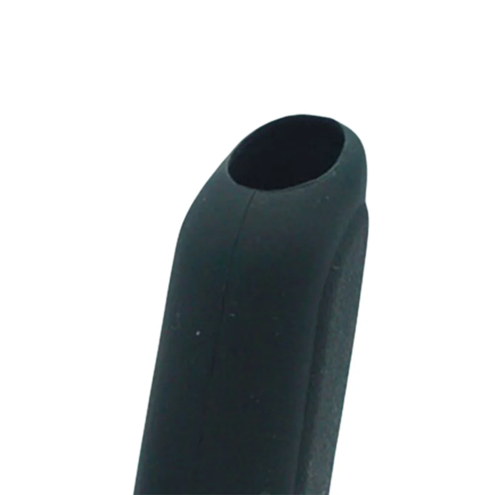 

2pcs Silicone Gear Knob Cover For Car Oval Shifter Protector Dust-Proof Scratch Resistant Handbrake Cover Black