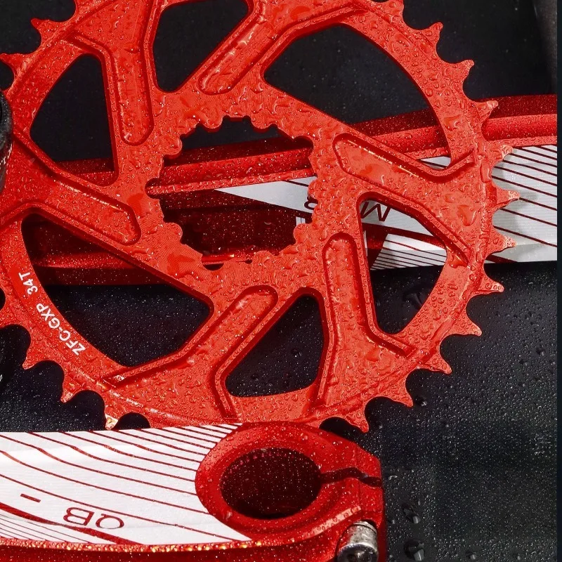 34T Positive Negative Chainwheel Mountain Bike Direct-mounted 3mm Sprocket Aluminum Alloy Bicycle Crank Crank Set Bicycle Parts
