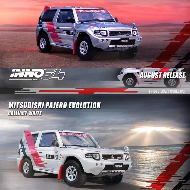1-64-mitsubishi-pajero-evolution-ralliart-off-road-alloy-die-cast-miniature-simulation-car-model-adult-collectible-ornament