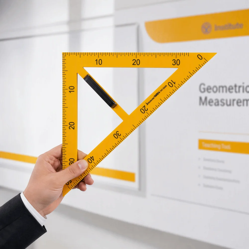 Large Triangular Ruler Teaching Triangle Ruler Practical Multi-Size Math Geometry Angle Protractor Durable Multifunction