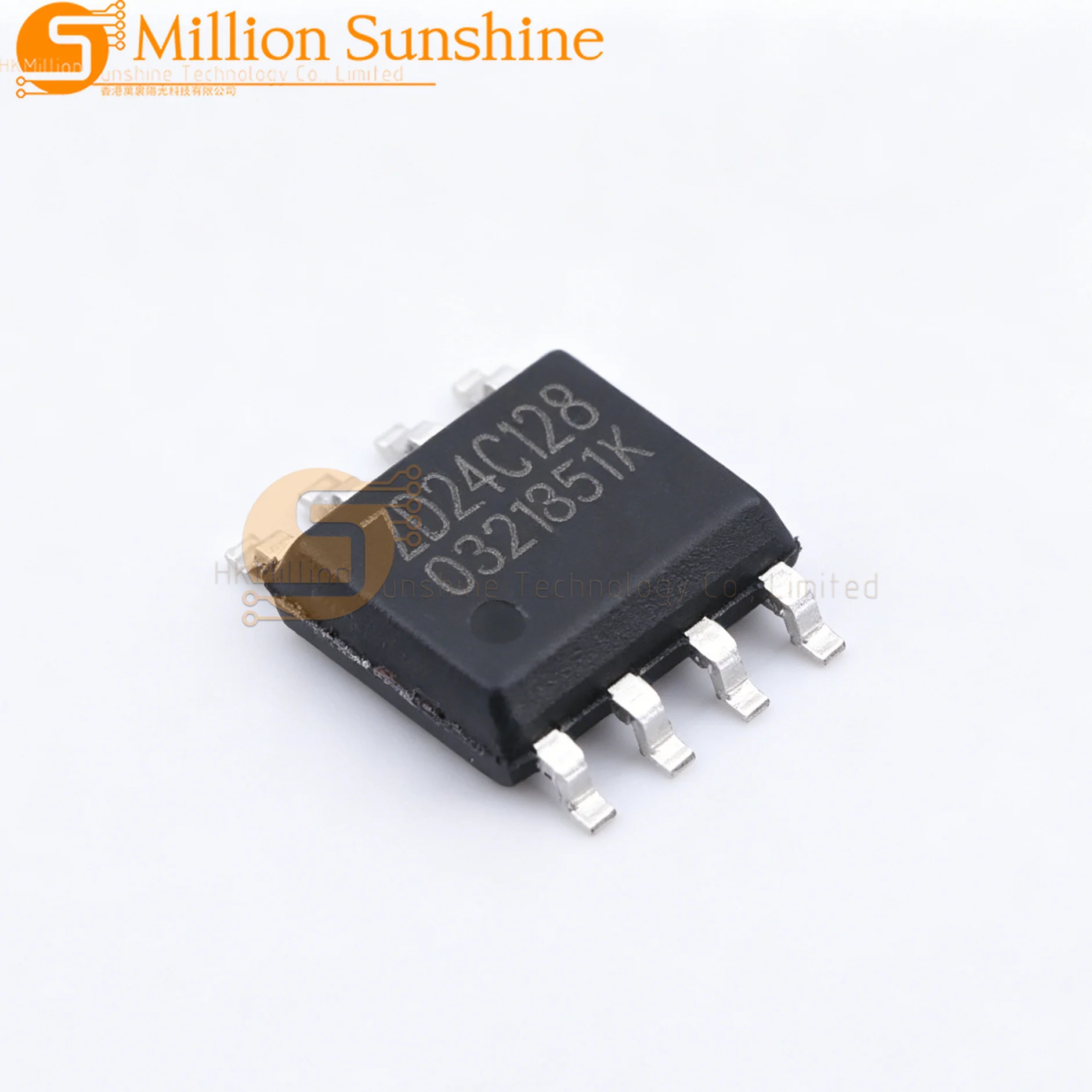 50pcs ZD24C128A-SSGMT SOP-8-150mil I2C 128Kbit 1MHz ZD24C128A EEPROM Memory Chip New Original