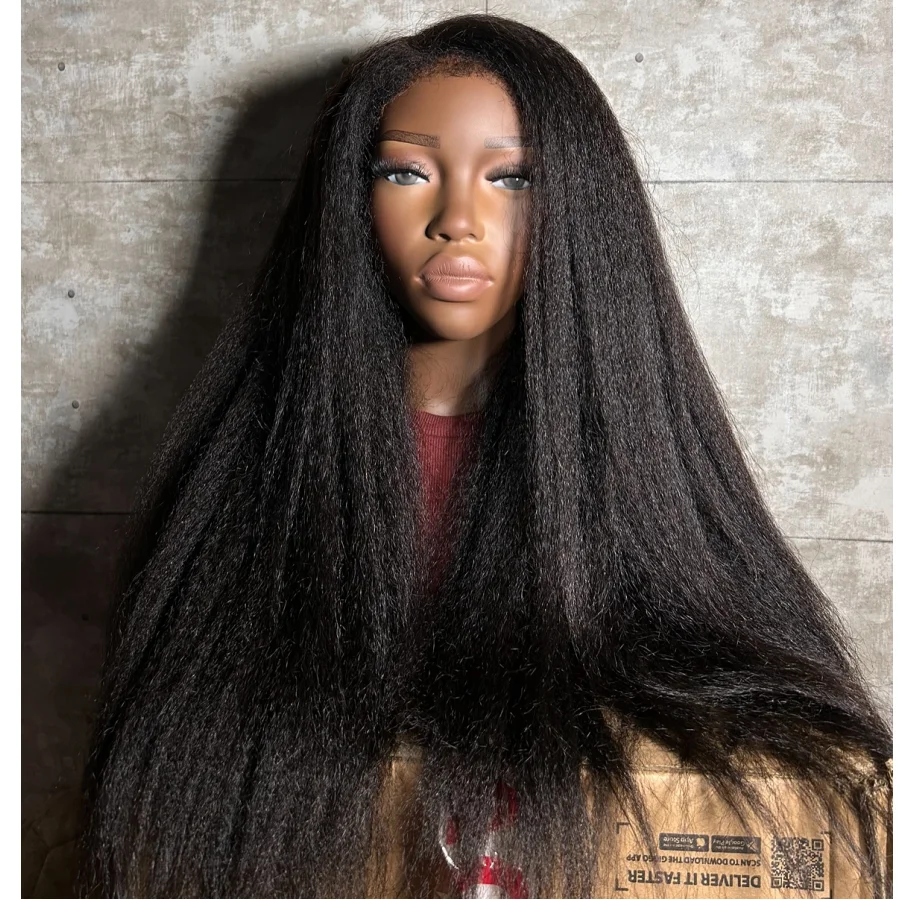 

Парик с кружевной передней частью 13x4 HD, 200% плотность, прямые волосы, прозрачный кружевной фронт, 40 дюймов, бразильские волосы, предварительно прорезанные, с эффектом натурального роста волос