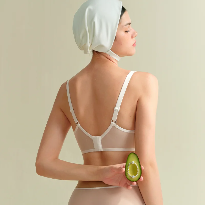 SUJIIN Plus Size Lingeries for Women Sexy Push Up Wireless Minimizer Full-coverage Bras Supportive Big Breasts Bra Woman MX316