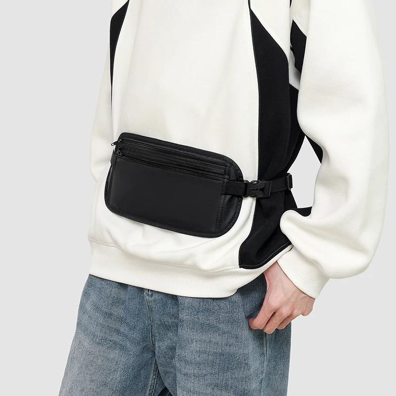 حقيبة حزام رياضية قابلة للتعديل للجنسين - حقيبة خصر احترافية للجري | إغلاق سحاب أمان، جراب هاتف محمول مخفي، صالة ألعاب رياضية، هيكين #2