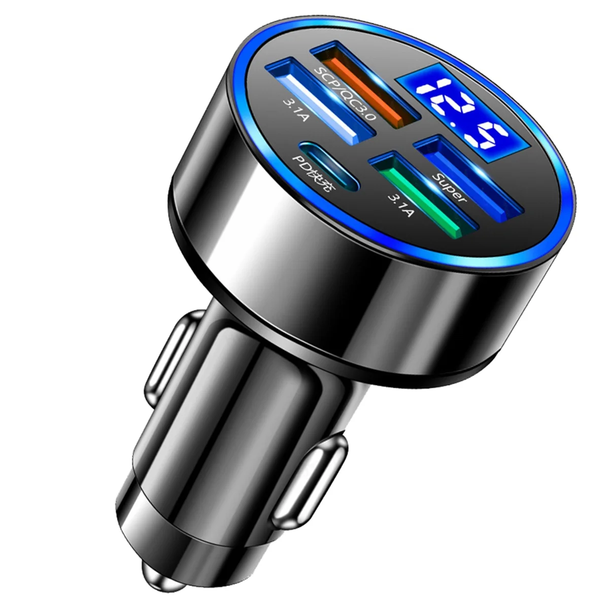 N35R_5 in 1 Car Auto Charging Plug Adapter Fast Charging