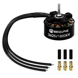 SEQURE 3625 1800KV Brushless Motor Outer Rotor Electric Machine Suitable for 1/10 RC Climbing Vehicle Rocky Crawler Vehicle