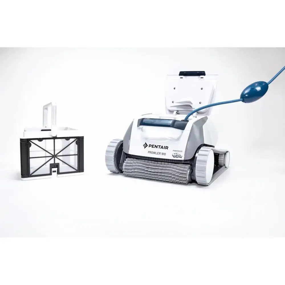 Prowler 910 Aboveground Pool Cleaner Powerful Scrubbing Brush Fast Debris Removal Top Access Filter Basket Mesh Filtration 40ft