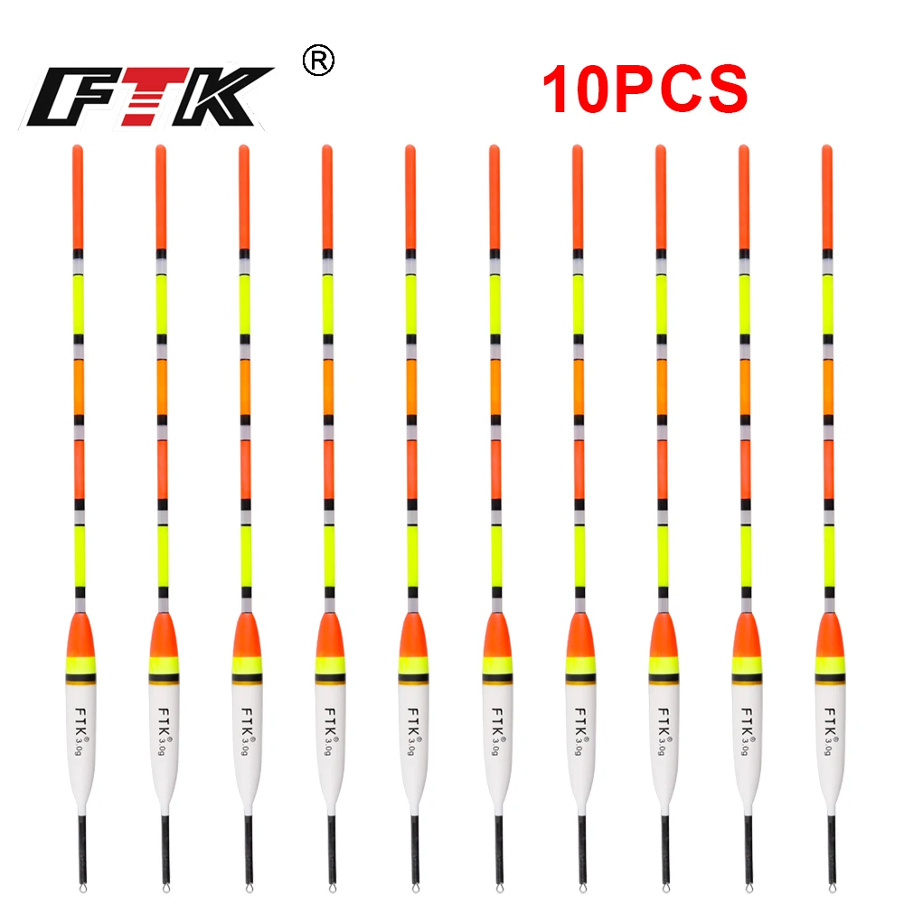 FTK 10 Stück/PACK Barguzinsky-Fichten-Angelposen 3g/4g/5g für Karpfenangeln Angelzubehör