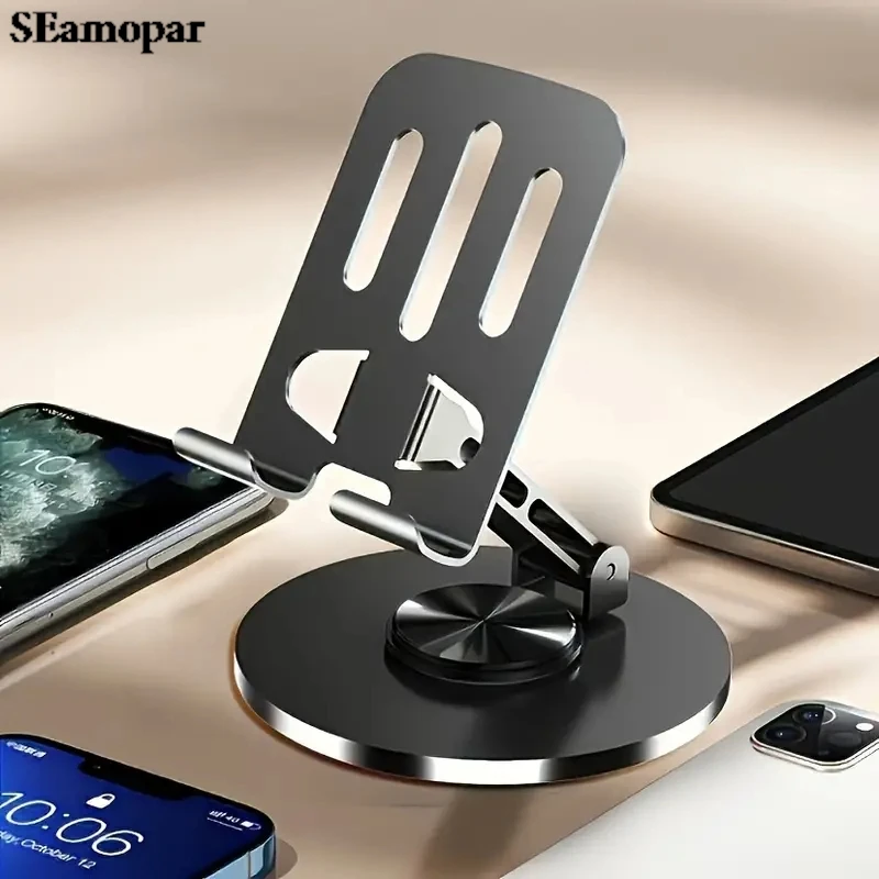 

Universal Aluminum Alloy Portable Tablet Holder For iPad Adjustable Flexible Folding Lazy Desktop Live Mobile Phone Stand Mount