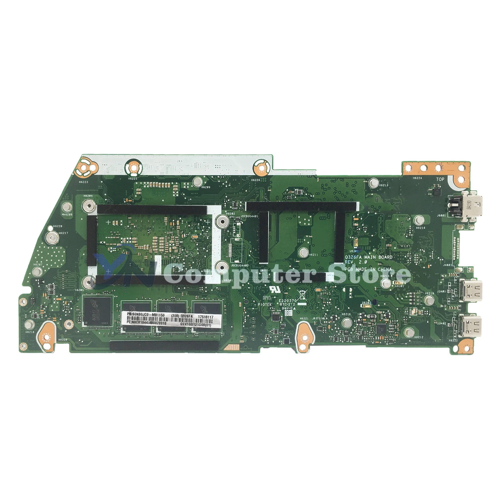 Laptop Motherboard para ASUS, Mainboard para Q326, Q326F, Q326FA, UX362F, UX362FA, i3, i5, i7, 8GB, 8GB, 16GB, 100% Teste OK