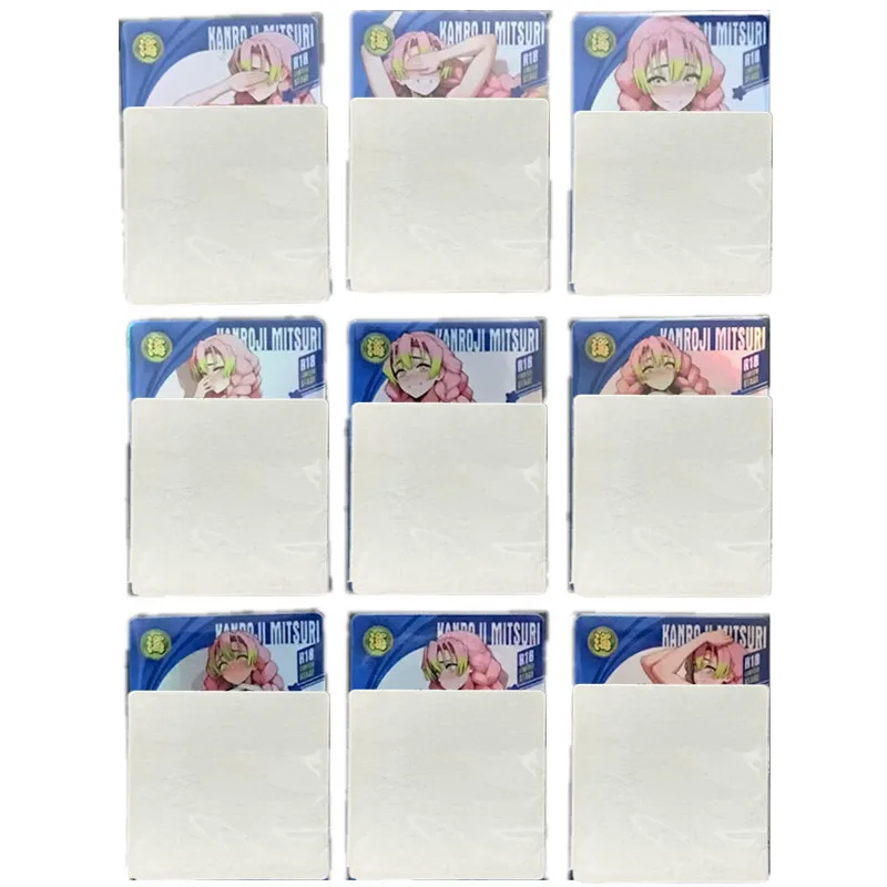9pcs/set Sexy Card Demon Slayer Kamado Nezuko Anime Homemade Sex Black Silk ACG 18 Goddess Comics Collection Card Toys Gifts