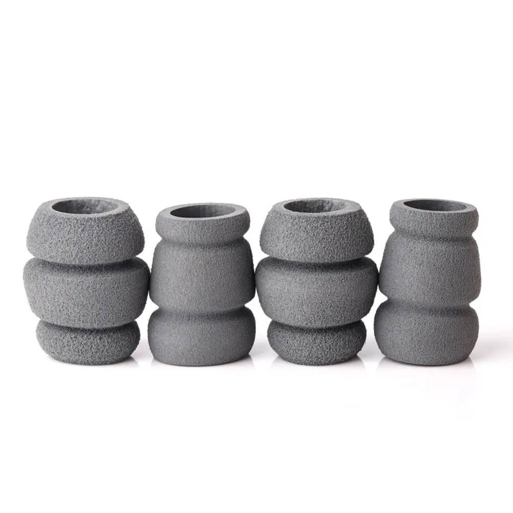10Pcs Tattoo Machine Handle Cover 31Mm Grey Sponge Anti- Damping Protector Comfortable Easy to Carry