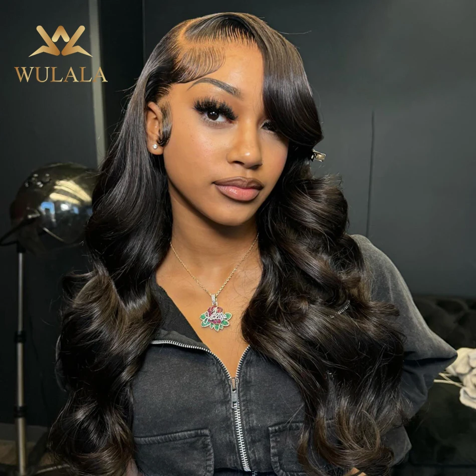 

Wulala 13x6 Hd Body Wave Lace Front Wig Brazilian 360 Transparent Lace Frontal Wigs 4x4 5x5 13x4 Pre Plucked Lace Human Hair Wig