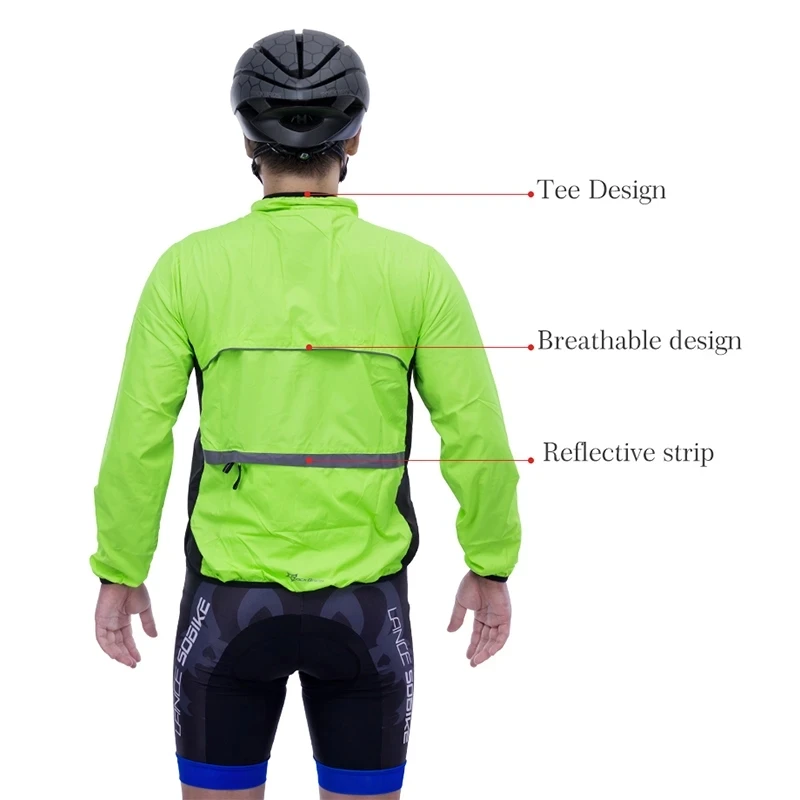 ROCKBROS Cycling Jacket Bicycle Men Jersey Breathable Clothing MTB Women Windproof Reflective Quick Dry Coat Sports Equipment