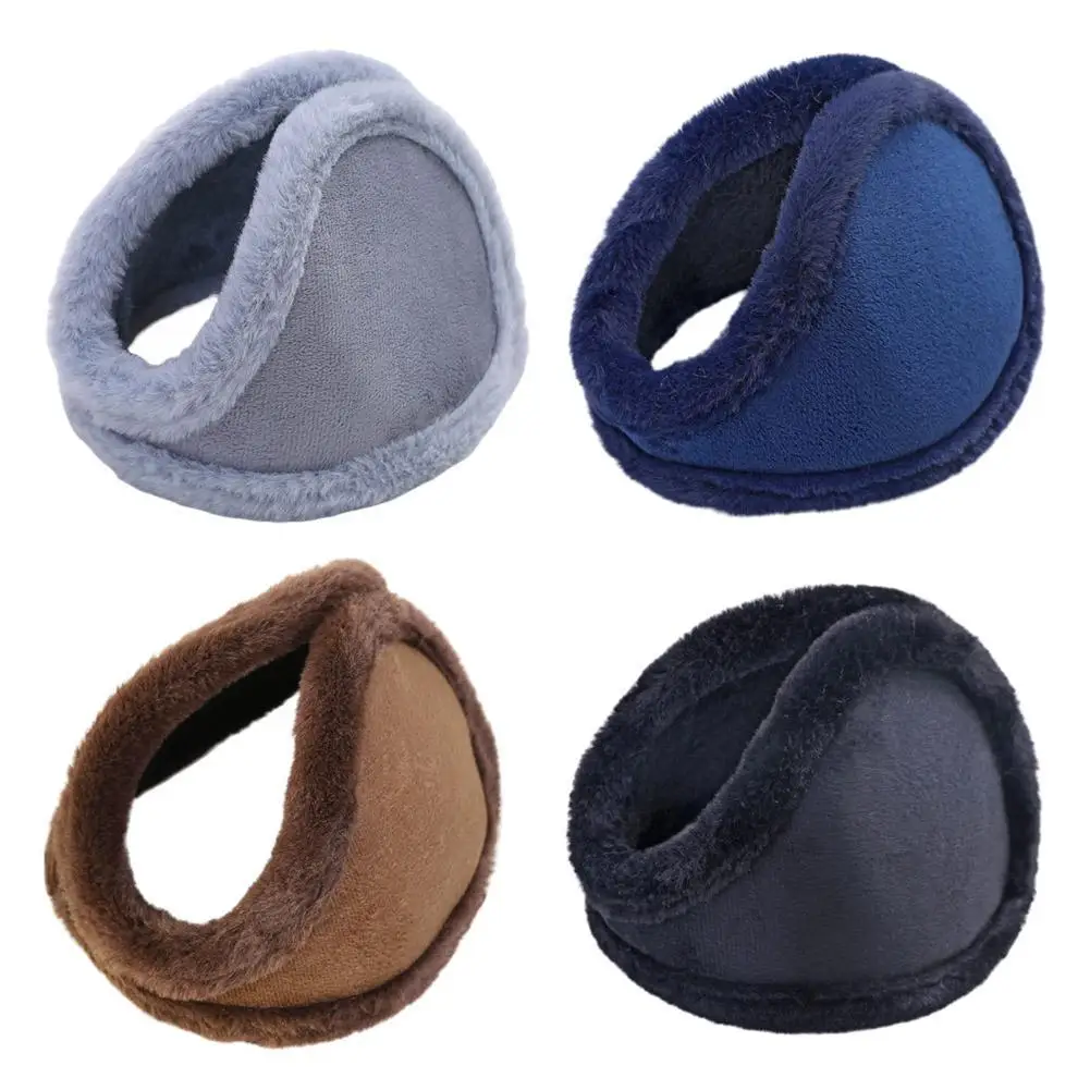 Unissex inverno quente earmuffs para homens mulheres à prova de vento protetores de ouvido engrossar mais quente capa de ouvido ao ar livre ciclismo protetor de orelha de pelúcia