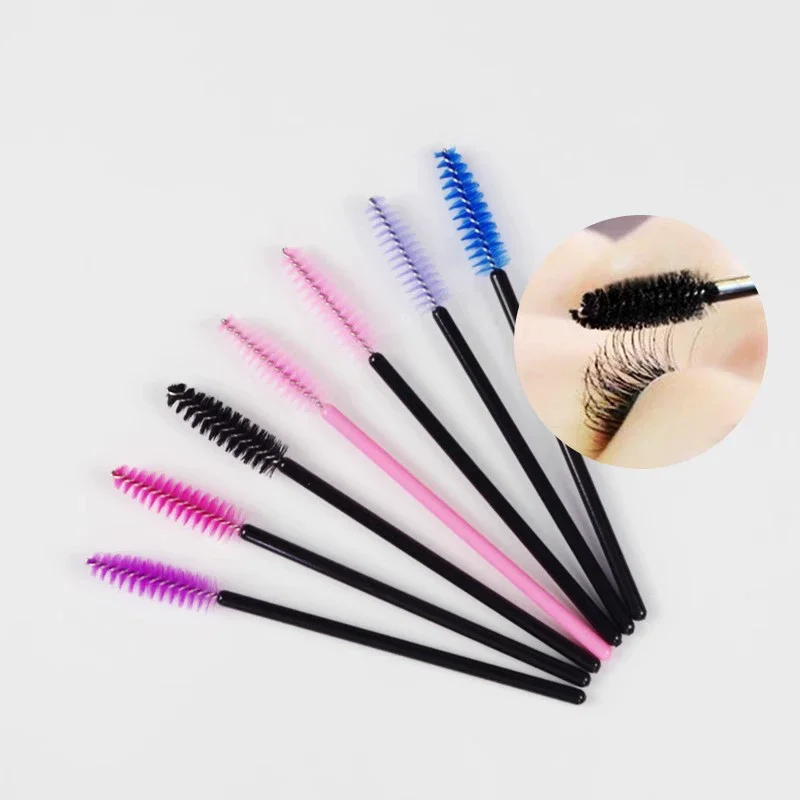 500 pz Spazzole Per Ciglia Usa E Getta Micro Pennello Ciglia Finte Estensione Spazzole Mascara Bacchetta Applicatore Pennello Cosmetico Strumenti