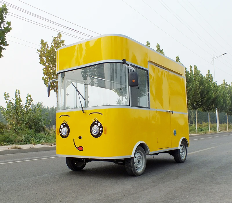 Одобренный электрический мобильный кофе-фургон, грузовик с едой, поддержка настройки