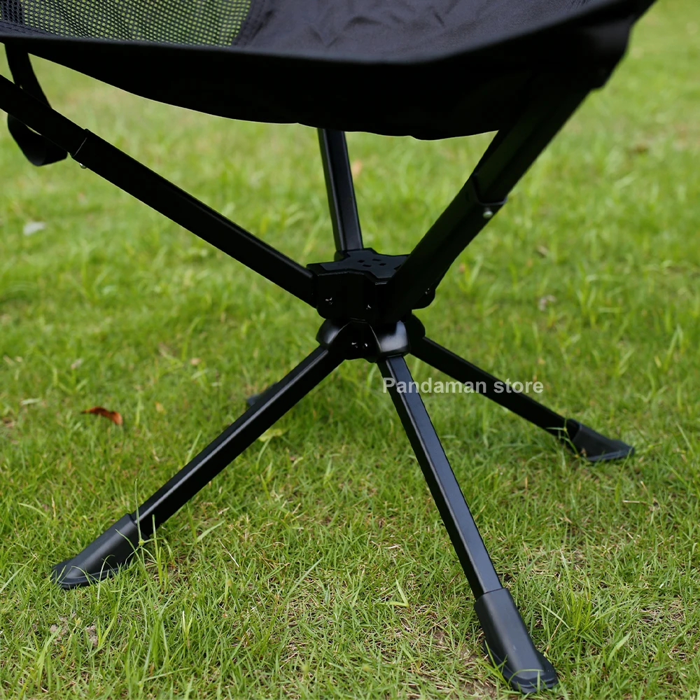 360 Degree Swivel Portable Chair Camping Small Compact Collapsible Folding Chair 5-Second Fast Open