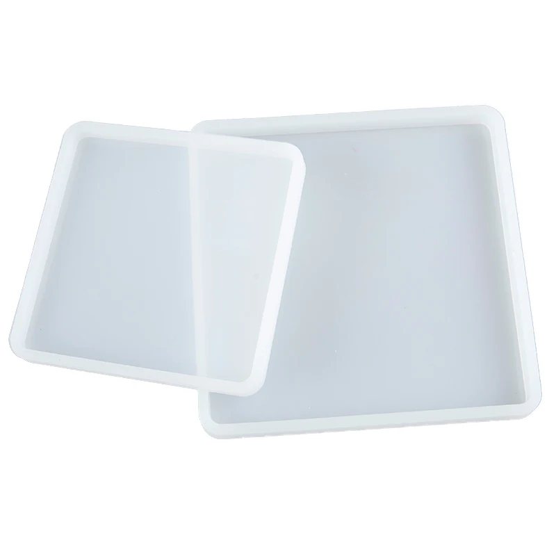 Square Silicone Casting Epoxy Molds For DIY Resin Tray Coaster Jewelry Moulds