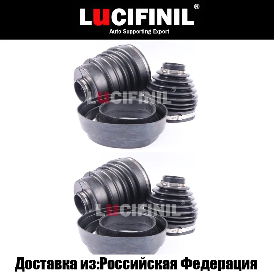 LuCIFINIL 4X/Set Front/Rear Dust Boot Dust Cover For LR3 LR4 Discovery 3 4 Range Rover Sport Air Suspension Shock RBG500010