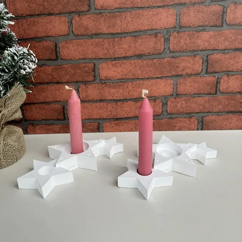 Handmade Silicone Star Mold Making Three Connected Star Holders