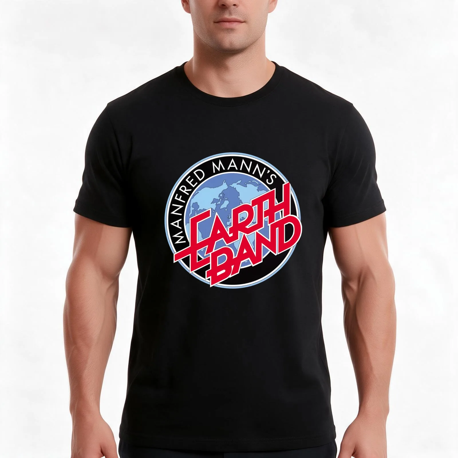 Mighty Quinn T-Shirt, Summer Casual Cotton Tee, Oversized Streetwear Tops, Vintage Graphic Print, Loose Fit Short Sleeve