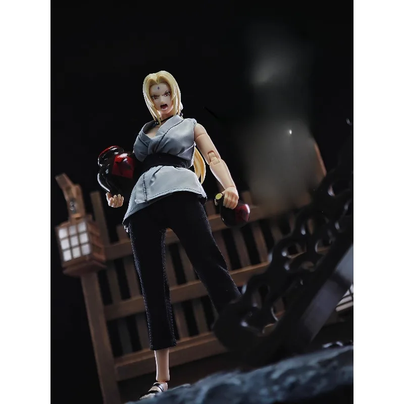 1/12 Schaal Vrouwelijke Pop Vijf Generaties Tsunade Doek Grijze Top Broek Groene Jas Model Fit 6 "Action Figure body Speelgoed