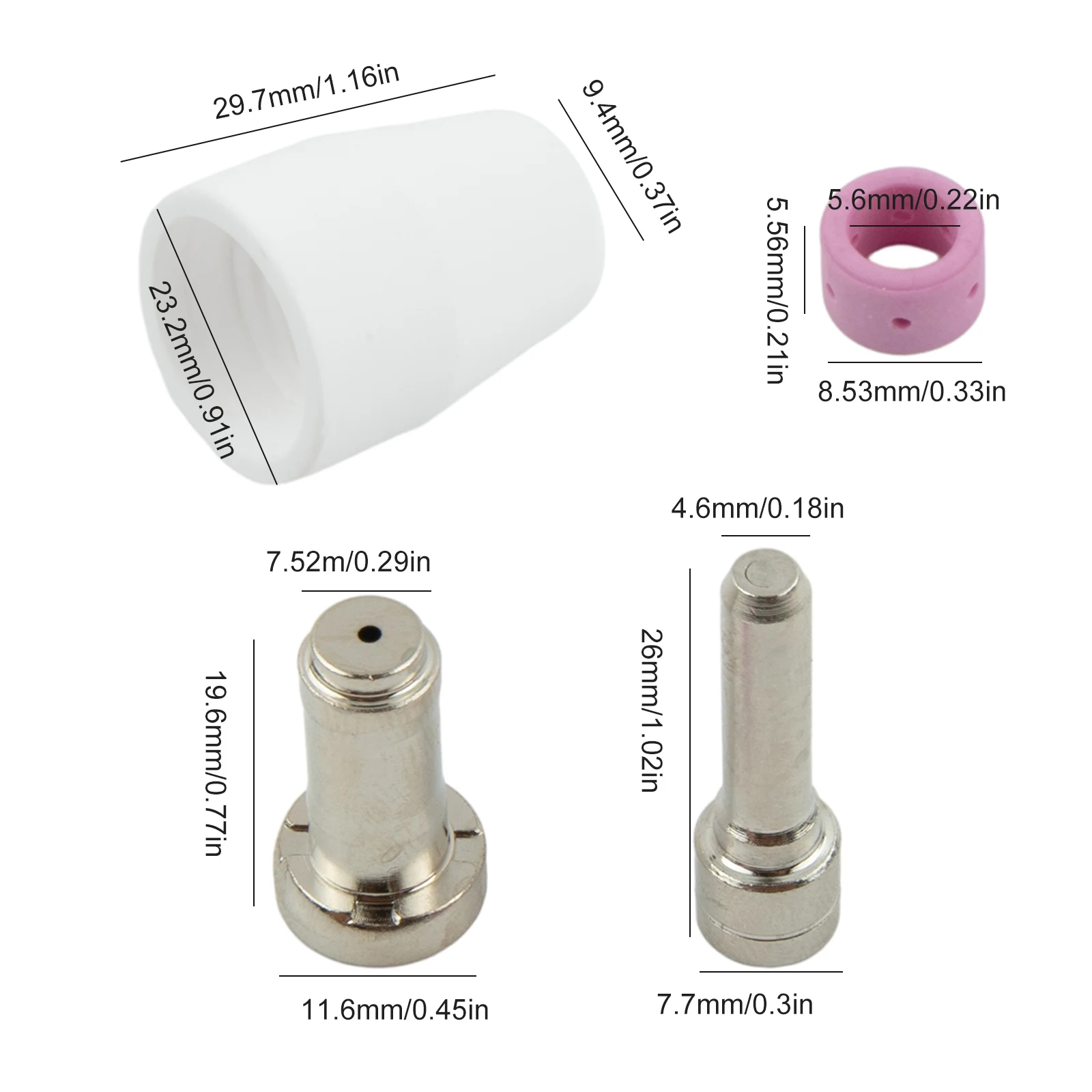 Tool Cutter Plasma Fittings Hot Sale Replace CUT-40D Conductivity Porcelain Ring Super160 Super160P Accessories