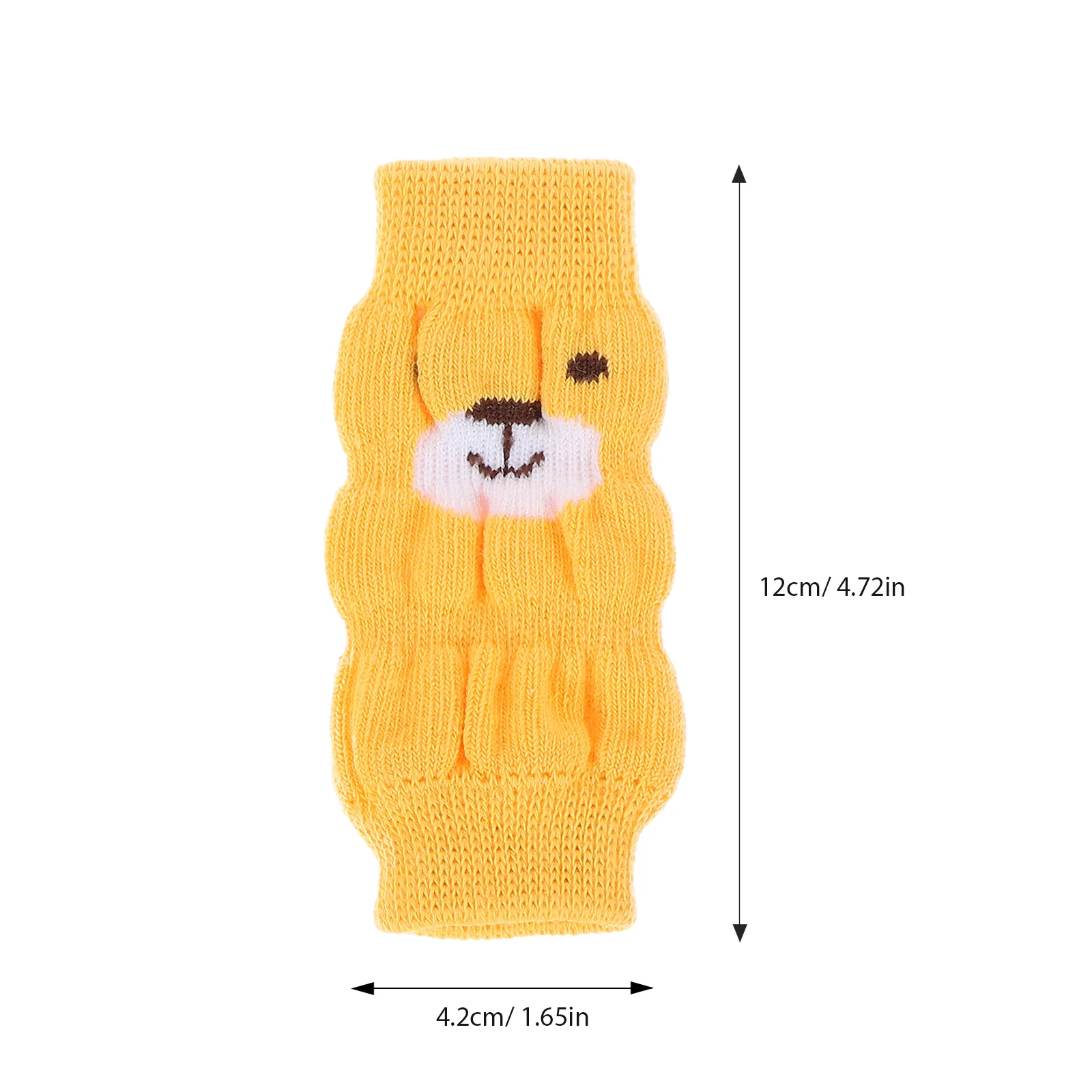 4 قطعة الجوارب المضادة للانزلاق القطن جرو تدفئة الساق للخارجية الشتاء حماية كلب الساق يغطي طماق كلب صغير