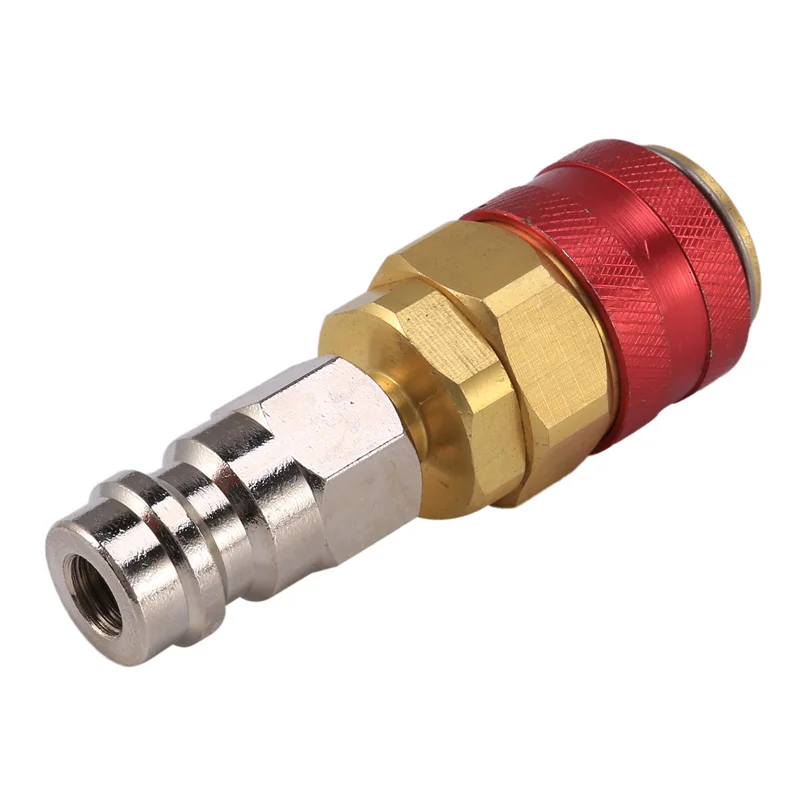 【A42U】2X High And Low Side Expansion Adapter R134A Freon Quick Connector Adapter Automotive Air Conditioning For Ford For Bmw
