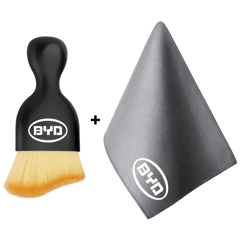 Car Towels Cleaning Drying Cloth with Car Cleaning brush Car Tools For BYD F3 I3 F0 F6 S6 S8 E5 E6 G3 G6 L3 S7 M6 Tang ﻿