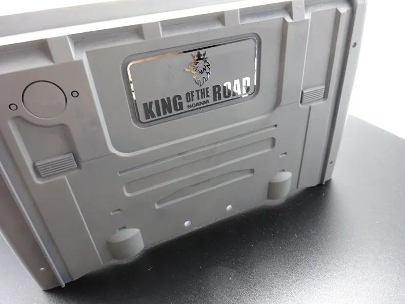 King of The Road with Metal Stickers for Cab Windows for 1/14 Tamiya RC Truck Trailer Tipper Scania Car Diy Parts