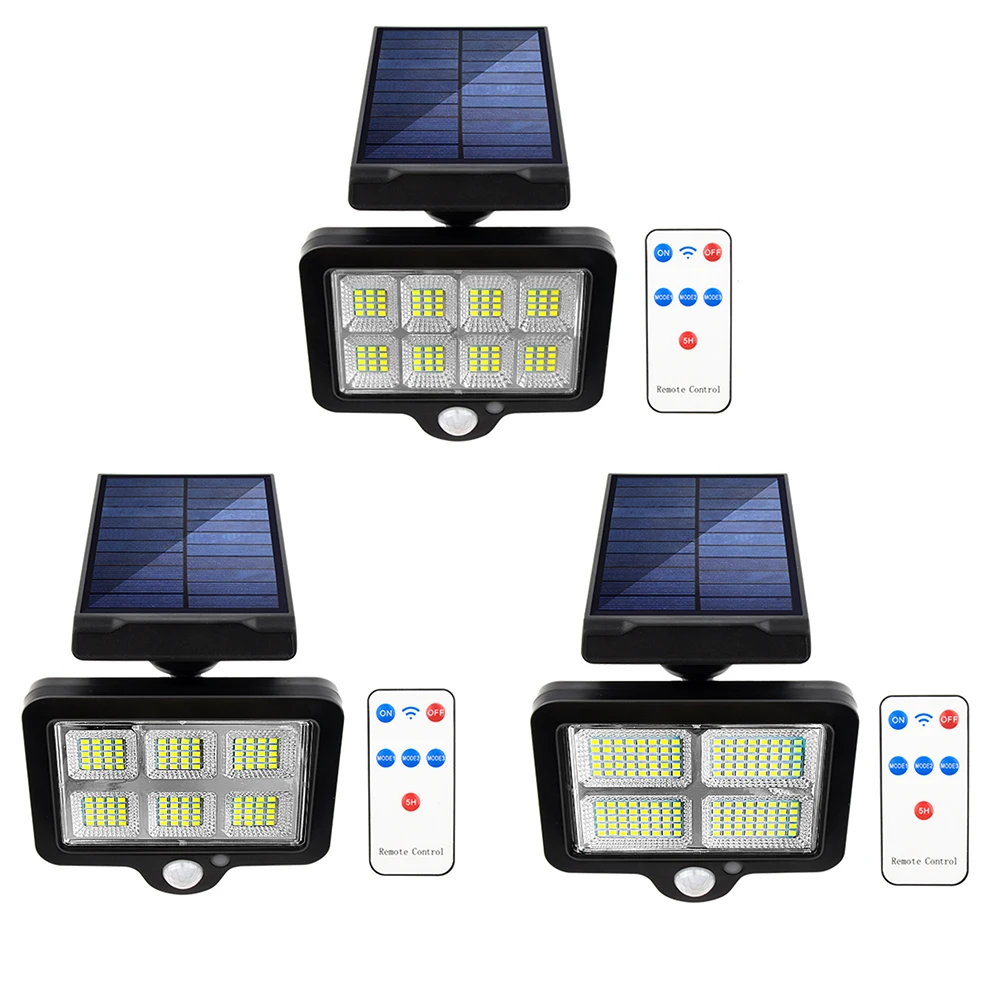 Solar Powered Motion Sensor Outdoor Wall Light Waterproof LED Garden Park Lighting Courtyard Porch Fence Driveway Street Lamp