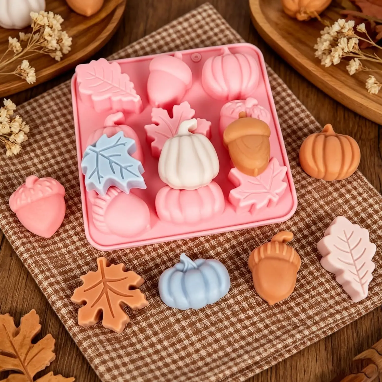 3D Pumpkin Fall Silicone Mold Halloween Thank