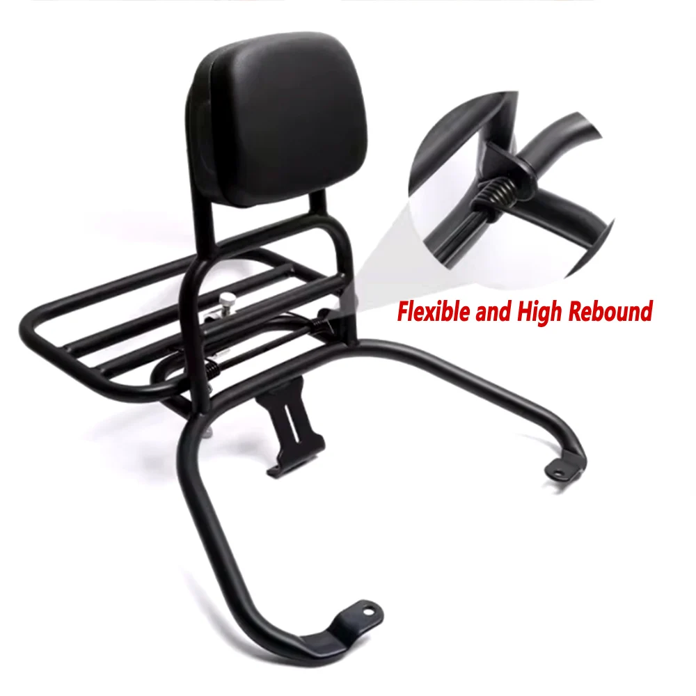 GTV300 Folding rear tailstock with backrest For VESPA GTS300 GTV Six Days luggage rack modified rear shelf backrest tailstock