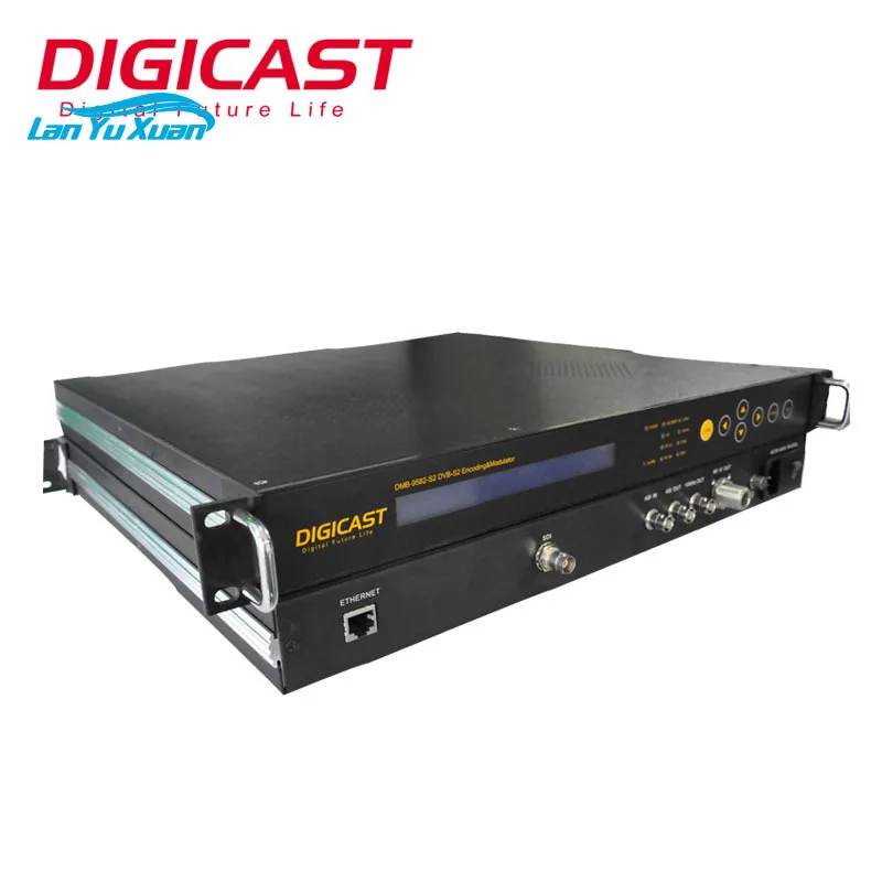 Digital TV Broadcasting Equipment HD SDI to DVB-S2 Satellite Modulator BISS Scrambling 1080P Full HD Supporting MPEG2/H264/MPEG4