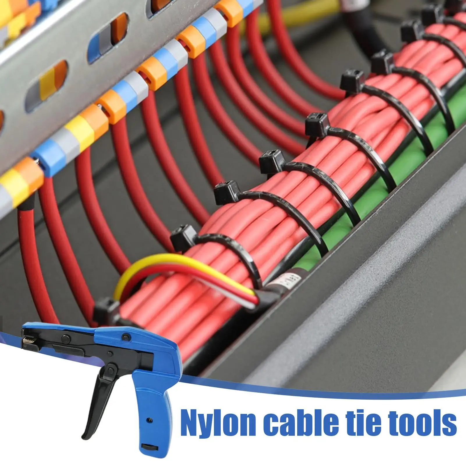 

Cable Tie Tensioning Tool Fastening Nylon Cable Zip Tie Tool Ergonomic Tightener For Gardening Data Center Car Electronics