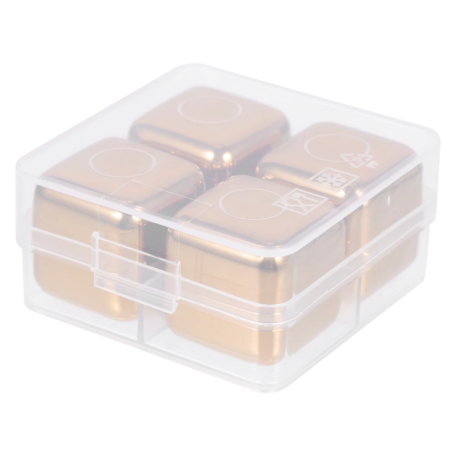 

Stainless Steel Ice Cubes Reusable Metal Chilling Spheres Food Grade Beverage Cooling Cube Set Whiskey Vodka Juice