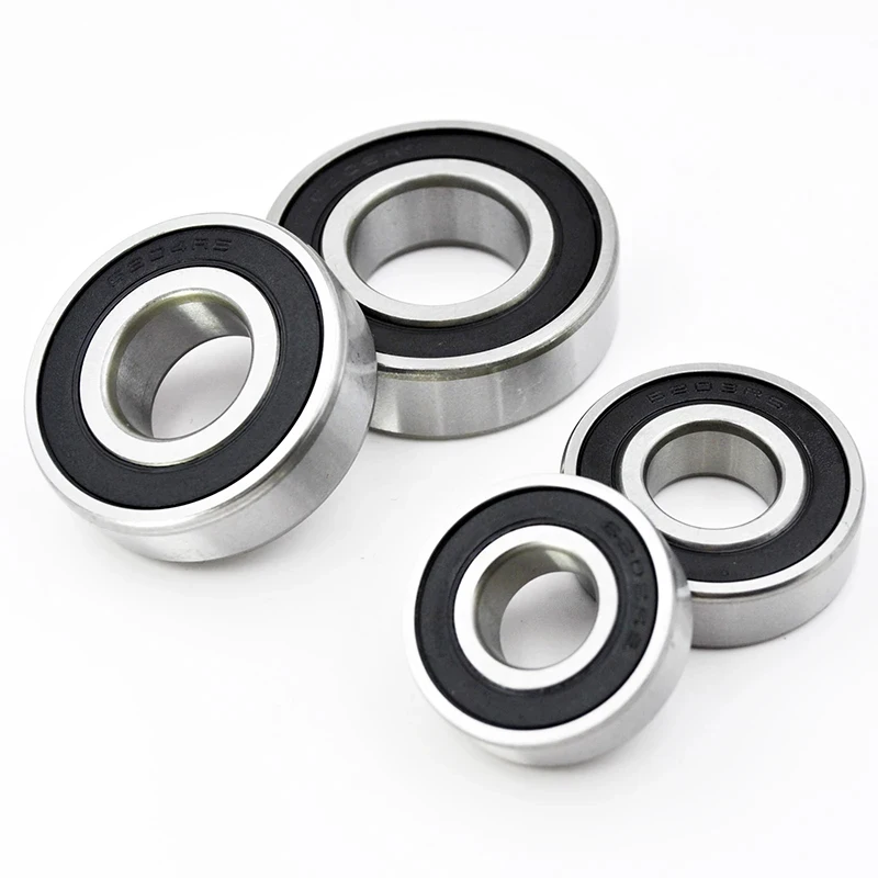 2pcs 6200 6201 6202 6203 6204 6205 6206 2RS RS Bearings 6000 6001 6002 6003 6004 6005 Chrome Steel Deep Groove Ball Bearings