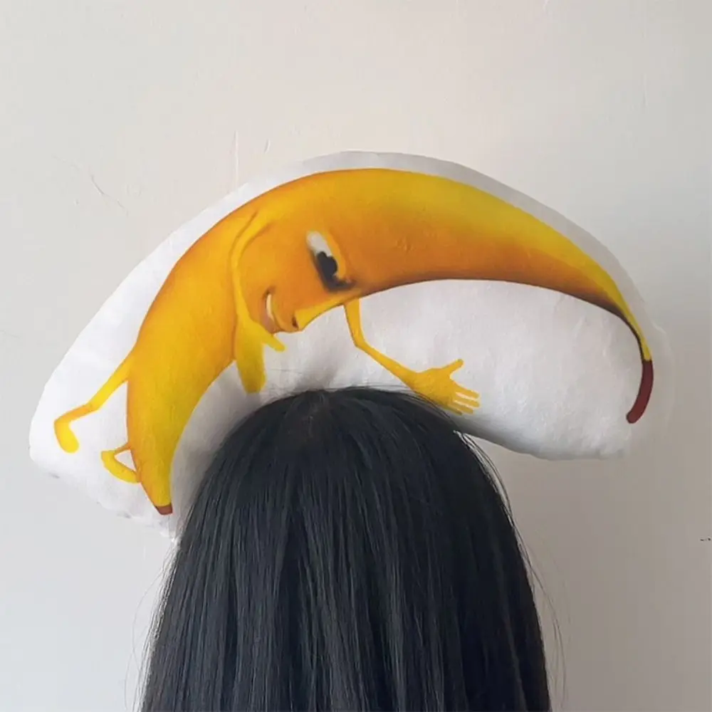 Soft A Large Banana Keychain Funny Interesting a Large Banana Plush Toys Cartoon Hanging Banana Plush Pillow Kids Gift