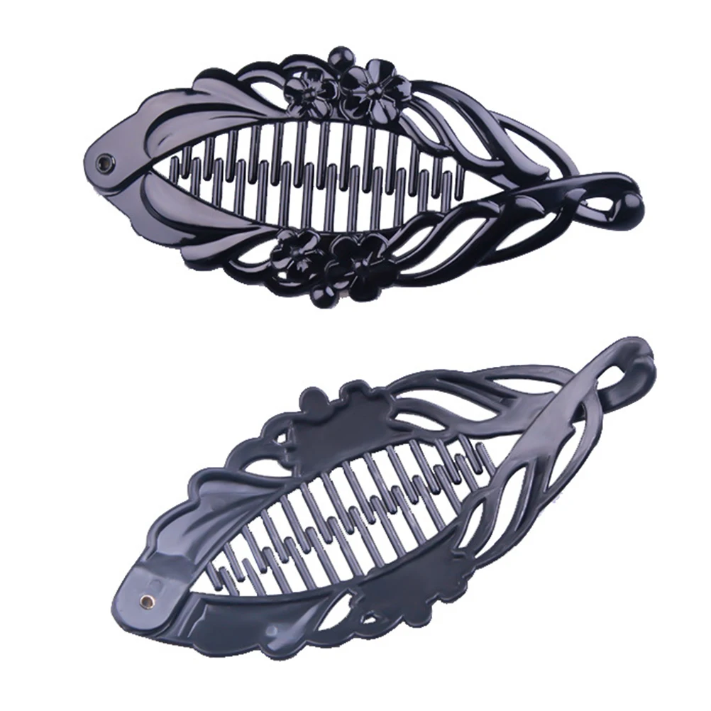 

5 Pcs Flower Fish Clip Women Girls Banana Ponytail Holder Hair Clips Hairpins Creative Comb Women's