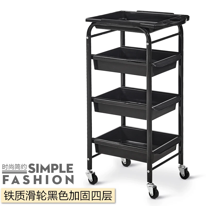 Hairdressing Trolley Hair Salon Tool Cart Beauty Trolley Barber Shop Perm Hair Stylist Bar Cart Multi-function Tool Cabinet