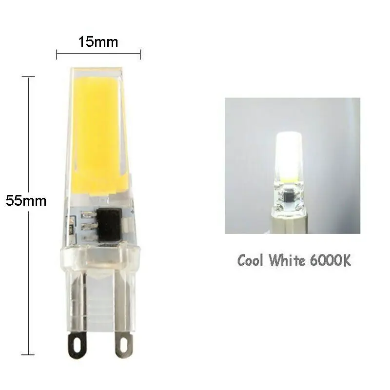 Imagem -03 - Led Cob Lâmpada 220v 5w Lâmpada de Milho 360 Ângulo de Feixe Substituir 20w Lâmpada de Halogéneo Lustre Holofotes Luzes Quente Branco Frio 20 Peças g9