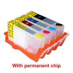 912xl 912 Refillable Ink Cartridge With Permanent Chip For Hp Pro 8015 8017 8018 8020 8022 8023 8024 8025 8026 8028 8035 Printer