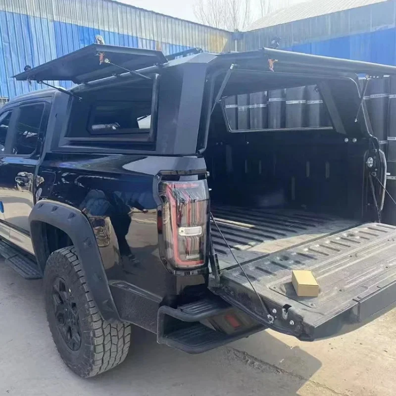 Factory High Quality Waterproof Dustproof Anti Theft Three Door Open Aluminum Alloy Pickup Canopy